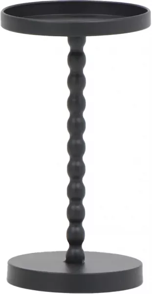 Stolik metalowy pomocniczy/kwietnik mały Naturos 42 (czarny) 