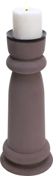 Świecznik drewniany na t-light Etna 48 (brązowy)