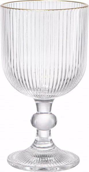 Pucharek szklany Rifle ze złotą obwódką (370 ml)