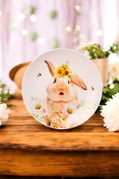 Talerz deserowy wielkanocny Easter 21 (biały)