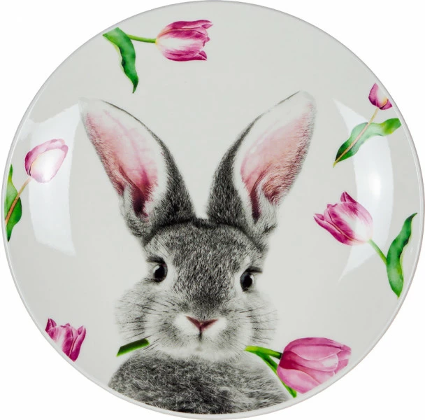 Zestaw talerzy deserowych Easter 2 elementy (biały)