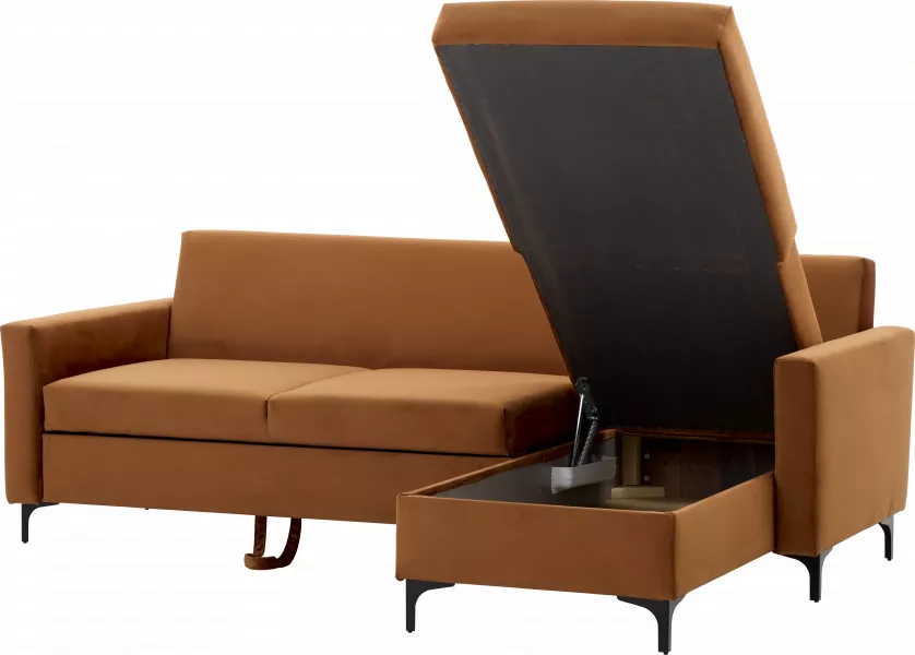 Narożnik Milano (plusz rudy) 