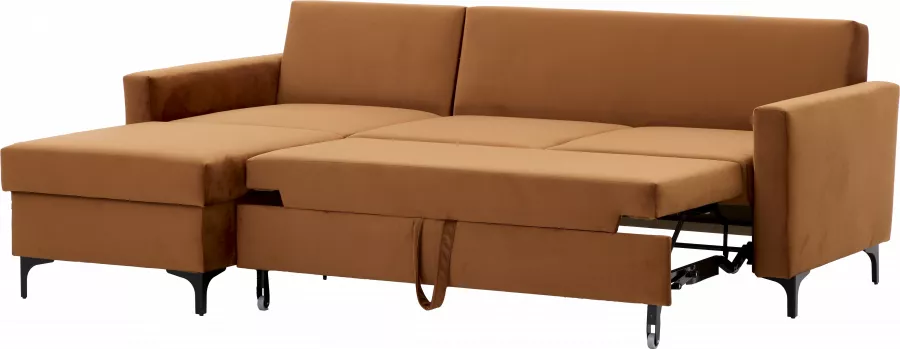 Narożnik Milano (plusz rudy)