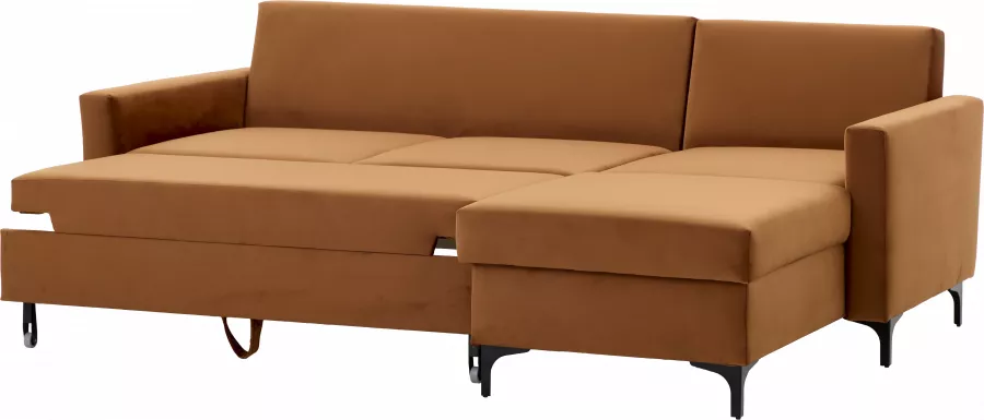 Narożnik Milano (plusz rudy) 