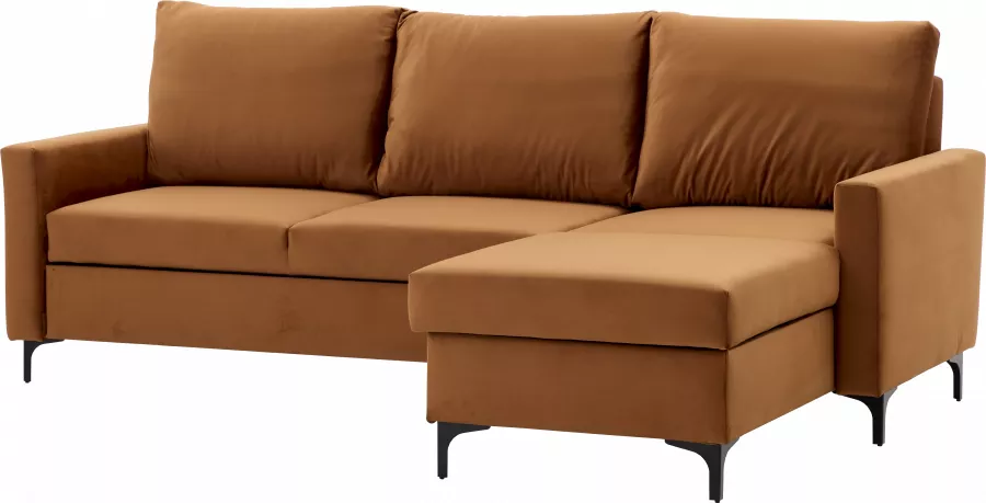 Narożnik Milano (plusz rudy) 