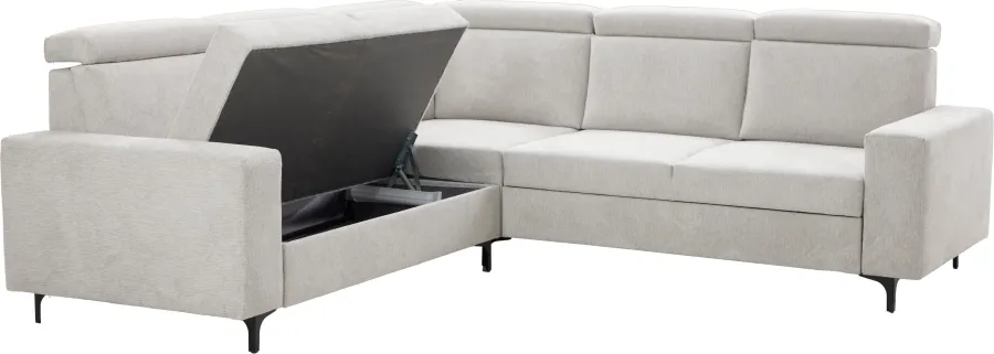 Narożnik Nairobi (rojal jasny szary)