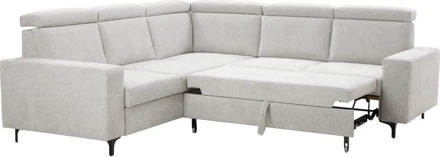 Narożnik Nairobi (rojal jasny szary)