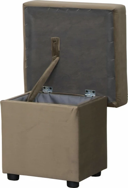 Puf otwierany (plusz brąz)