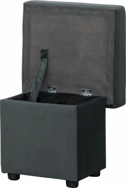 Puf otwierany (plusz grafit)