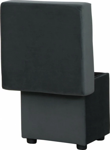 Puf otwierany (plusz grafit)