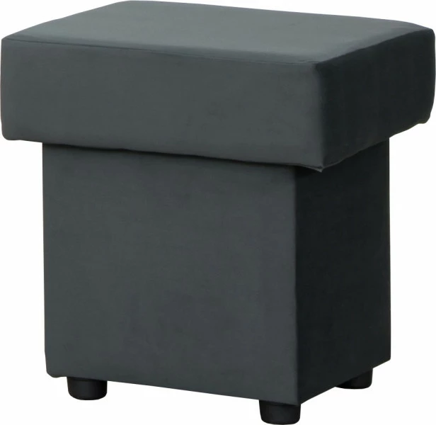 Puf otwierany (plusz grafit)