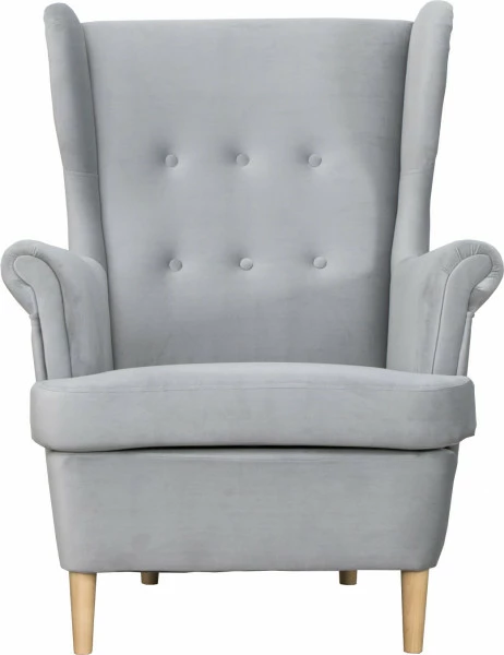 Fotel Werina (plusz srebrzysty) 