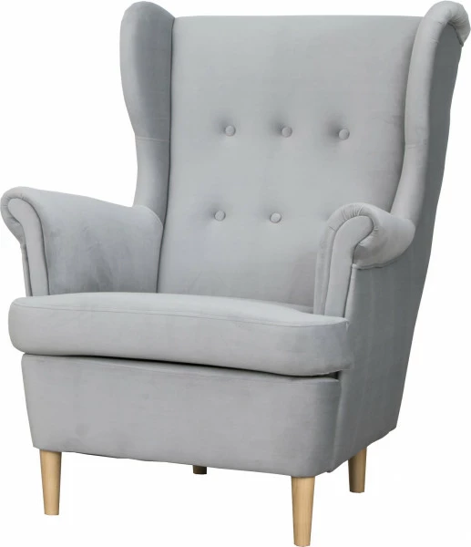 Fotel Werina (plusz srebrzysty) 