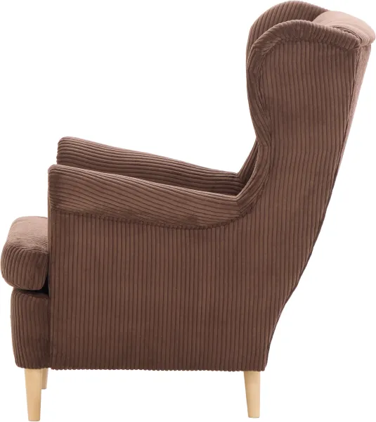 Fotel Werina (sztruks czekoladowy brąz)