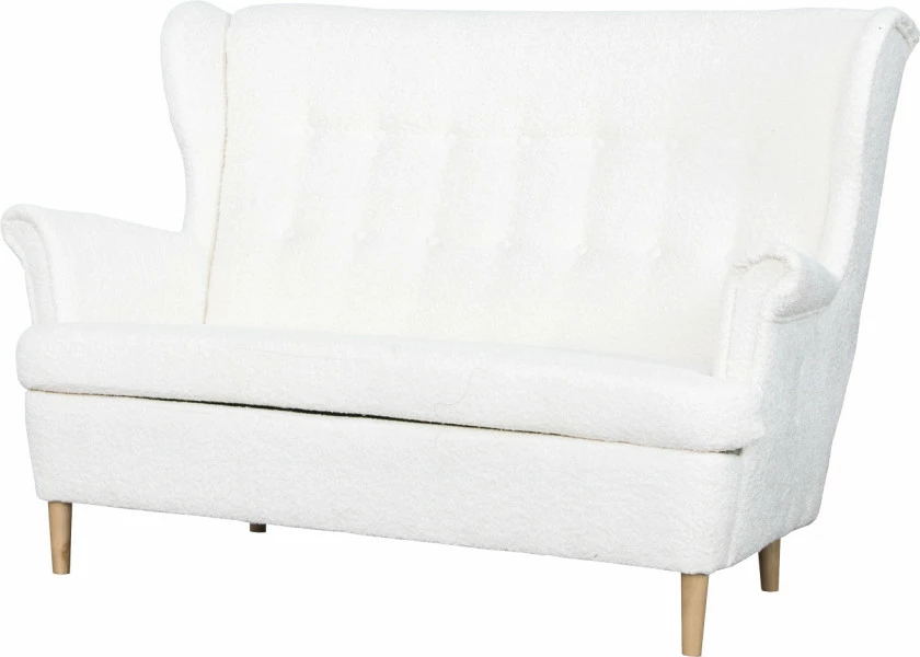 Sofa 2-osobowa Werina (boucle kremowy)