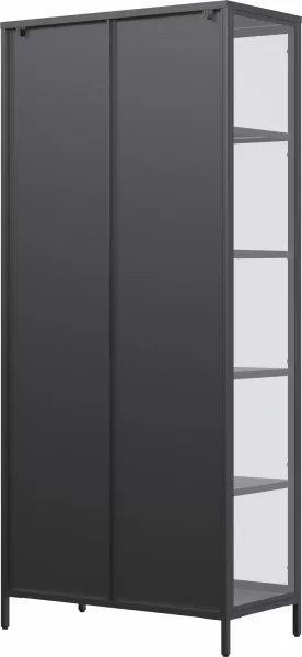 Witryna metalowa Groovi 2 drzwiowa (czarny)