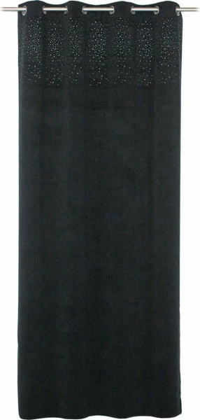 Zasłona Kosino 3 (czarny welwet/cyrkonie)