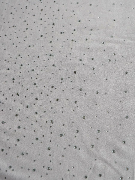 Zasłona Kosino 3 (szary welwet/cyrkonie)