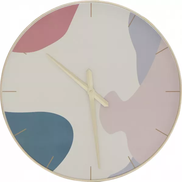 Zegar ścienny Naturos (wielokolorowy/złoty) 