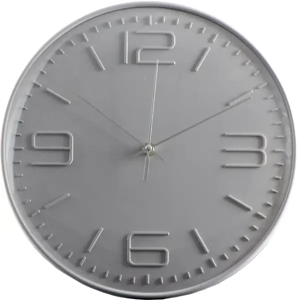 Zegar ścienny Naturos (latte/srebrny)