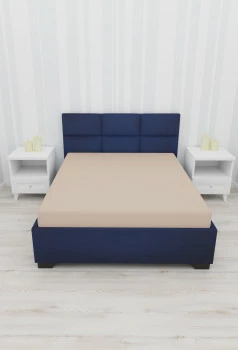 Prześcieradło z gumką  (beż-wym.140x200x30cm) 