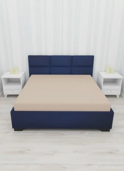 Prześcieradło z gumką (beż-wym.160x200x30cm) 