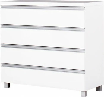 Komoda 4 szufladowa Aga (biały połysk)