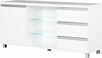 Stolik RTV LED Aga (biały połysk)