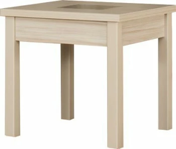 Stolik kwadratowy ze szkłem (latte) 