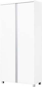 Regał dwudrzwiowy Aga (biały połysk)