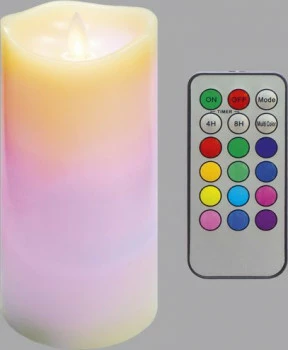 Świeca woskowa duża z ruchomym płomieniem na pilota 3 (biały) 