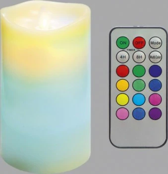 Świeca woskowa średnia z ruchomym płomieniem na pilota 3 (biały) 