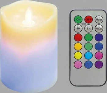 Świeca woskowa mała z ruchomym płomieniem na pilota 3 (biały) 
