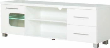 Stolik RTV 160 cm Panama (biały połysk) 