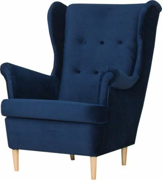 Fotel uszak Werina (plusz granat) 