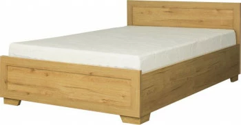 Łóżko 1-osobowe 120 Majorka (dąb Soma ciemny) stelażem i pojemnikiem