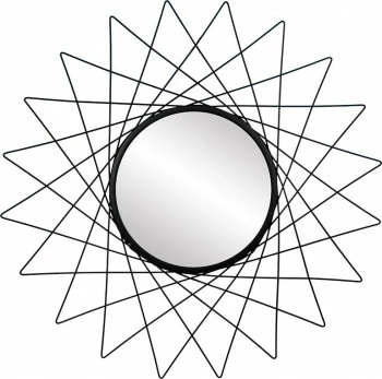 Lustro metalowe Geo 1 (czarny) 