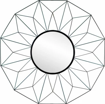 Lustro metalowe (czarny) 