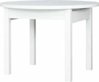 Stół okrągły rozkładany (biały) 