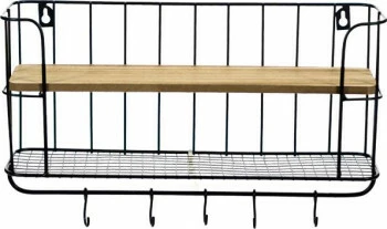 Półka metalowa Ravia 7 (czarny) 