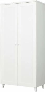 Szafa 2-drzwiowa z półkami i drążkiem Majorka (biały) 