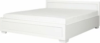 Łóżko 2-osobowe 180 Majorka (biały) ze stelażem i pojemnikiem