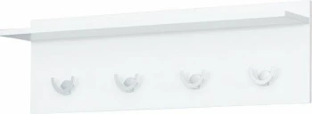 Wieszak z półką na ubrania Panama (biały) 