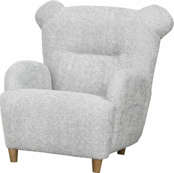 Fotelik Miś (boucle szary) 