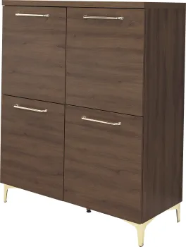 Komoda 4 drzwiowa Bari (orzech Foresta) 