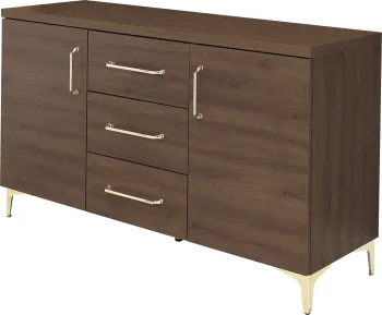 Komoda z drzwiami i 3 szufladami Bari (orzech Foresta) 