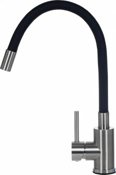 Bateria zlewozmywakowa stalowa MAGGIE 4 (czarna)