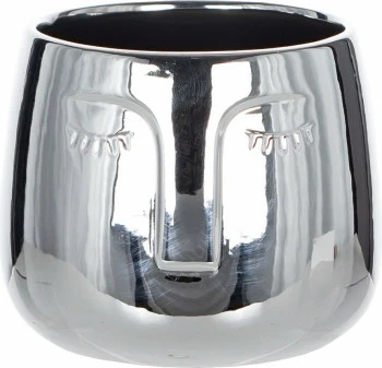 Doniczka-głowa Goldi (srebrny) 