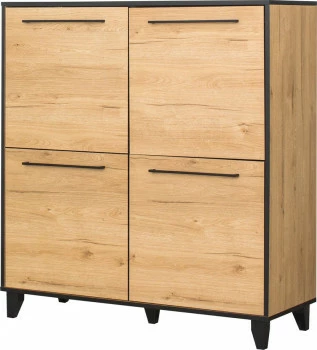 Komoda z 4 drzwiami Floryda (dąb Soma ciemny)