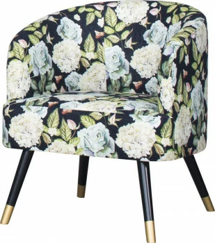Fotel Fiorenti 2 welur/kwiaty 